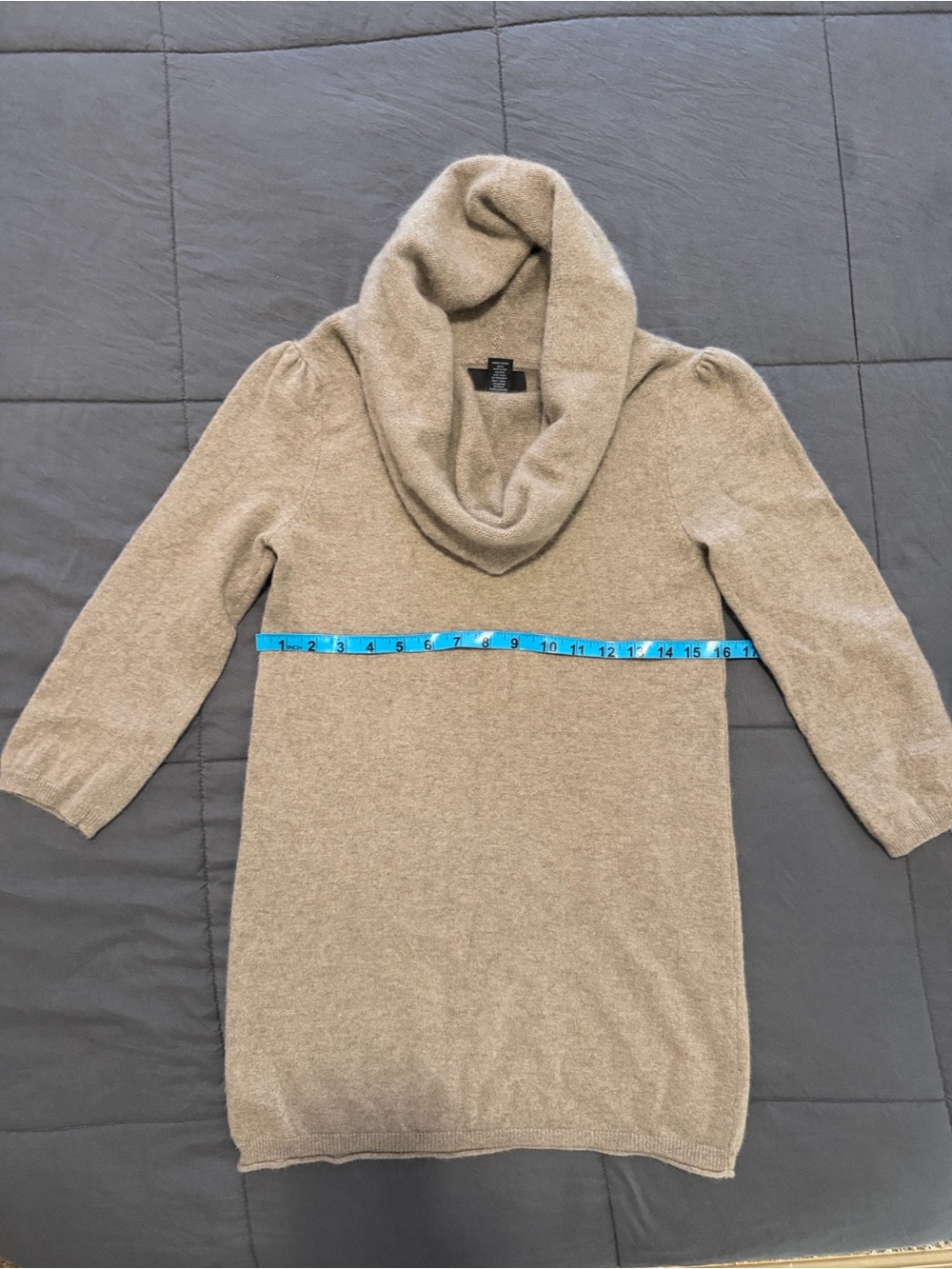 Cynthia Rowley Taupe Cowl Neck Sweater